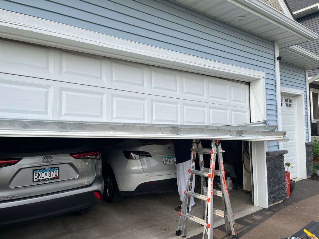 Project Rapid Garage Door Fix and Restore in Farmington image